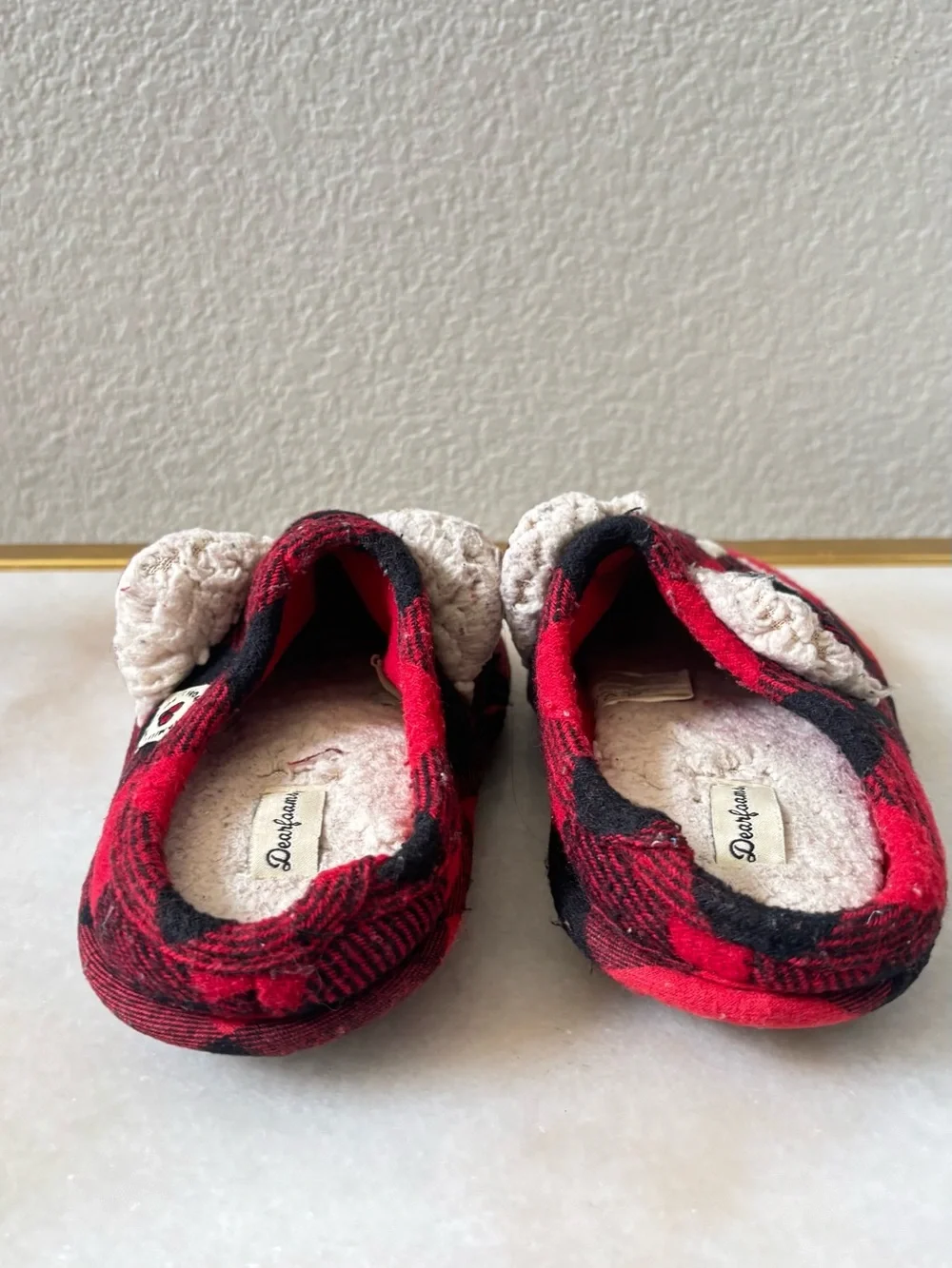 dearfoams soft plaid
